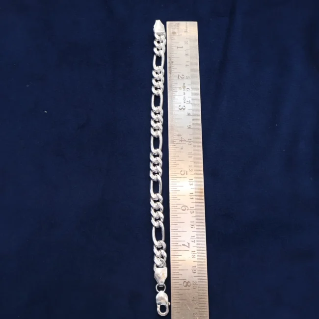 Figaro Silver Bracelet for Men – Chain Design by Silveradda