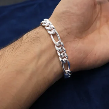 Figaro Silver Bracelet for Men – Chain Design by Silveradda