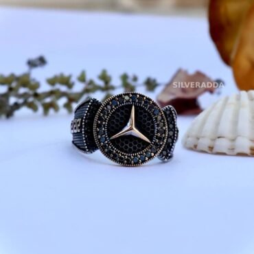 Mercedes Design Silver Ring for Men