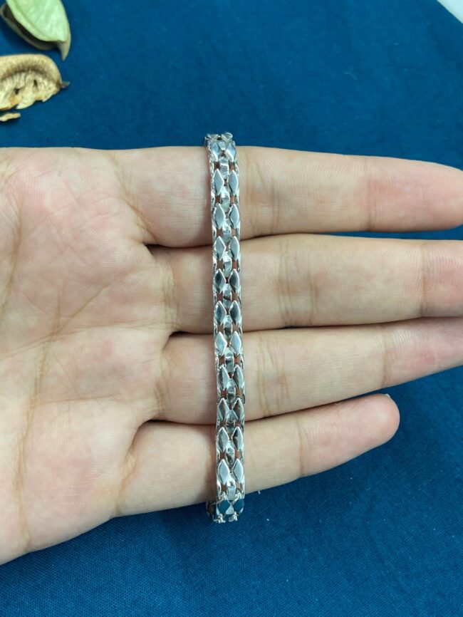 Modern Design Silver Bracelet For Men | 925 Pure Silver Bracelet For Men | Silveradda