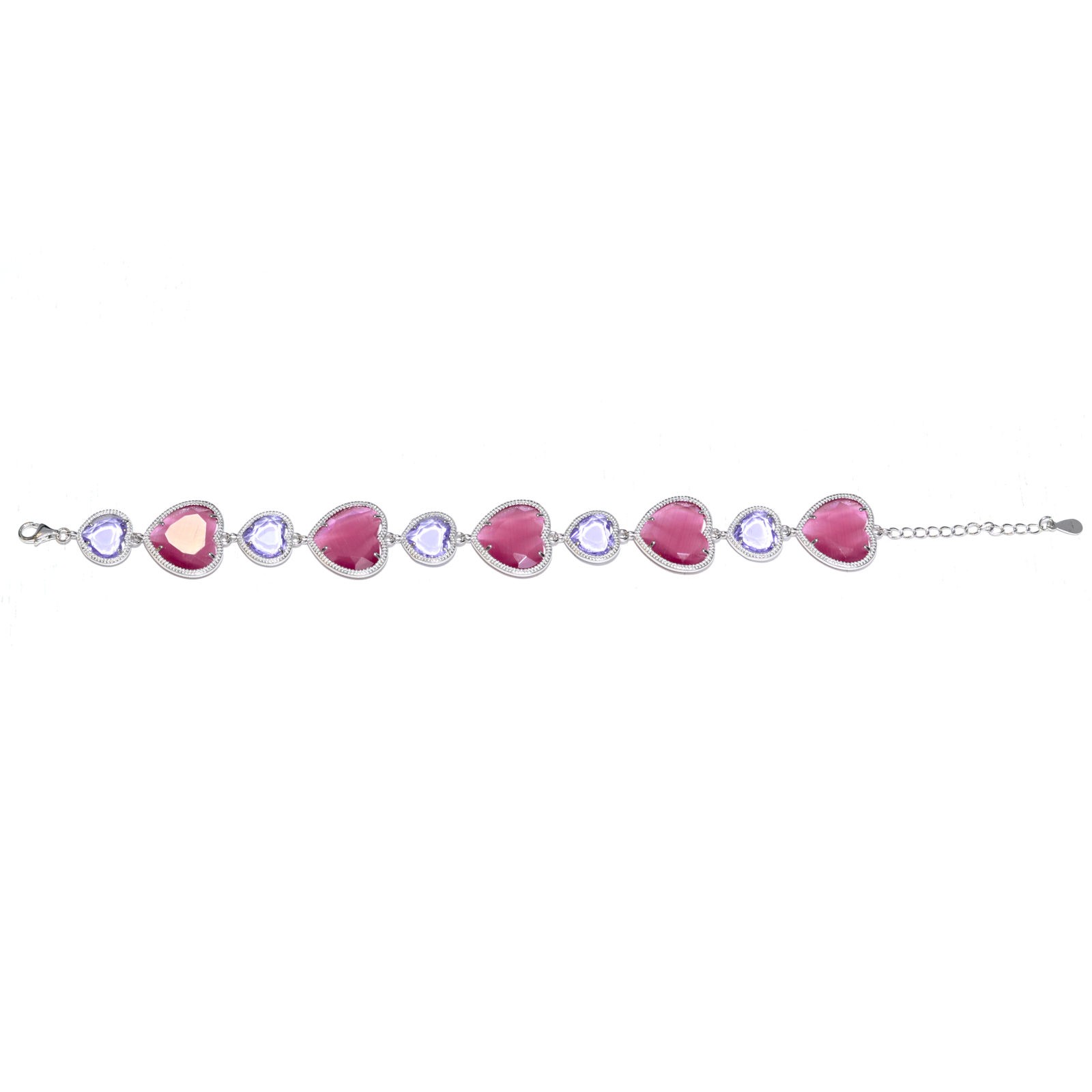 Bangles & Bracelets | Reindeer Charm Pink Crystal Bracelet | Freeup