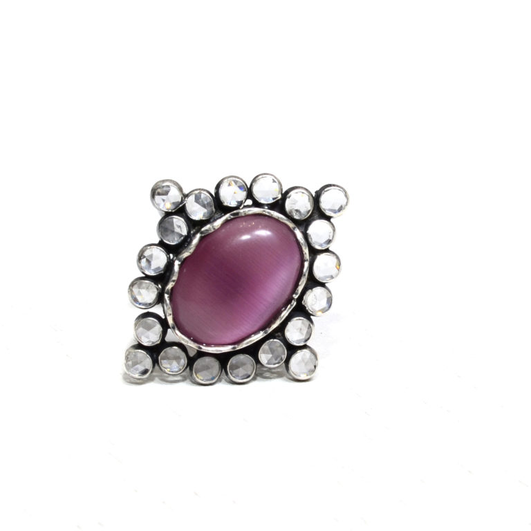 silver antique ring for women