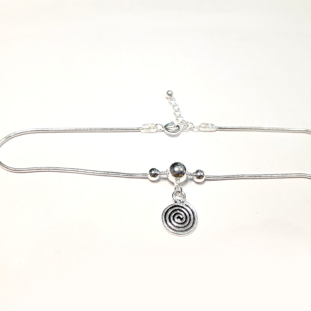 silver anklet for women