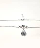 silver anklet for women