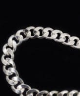 silver curb chain for women