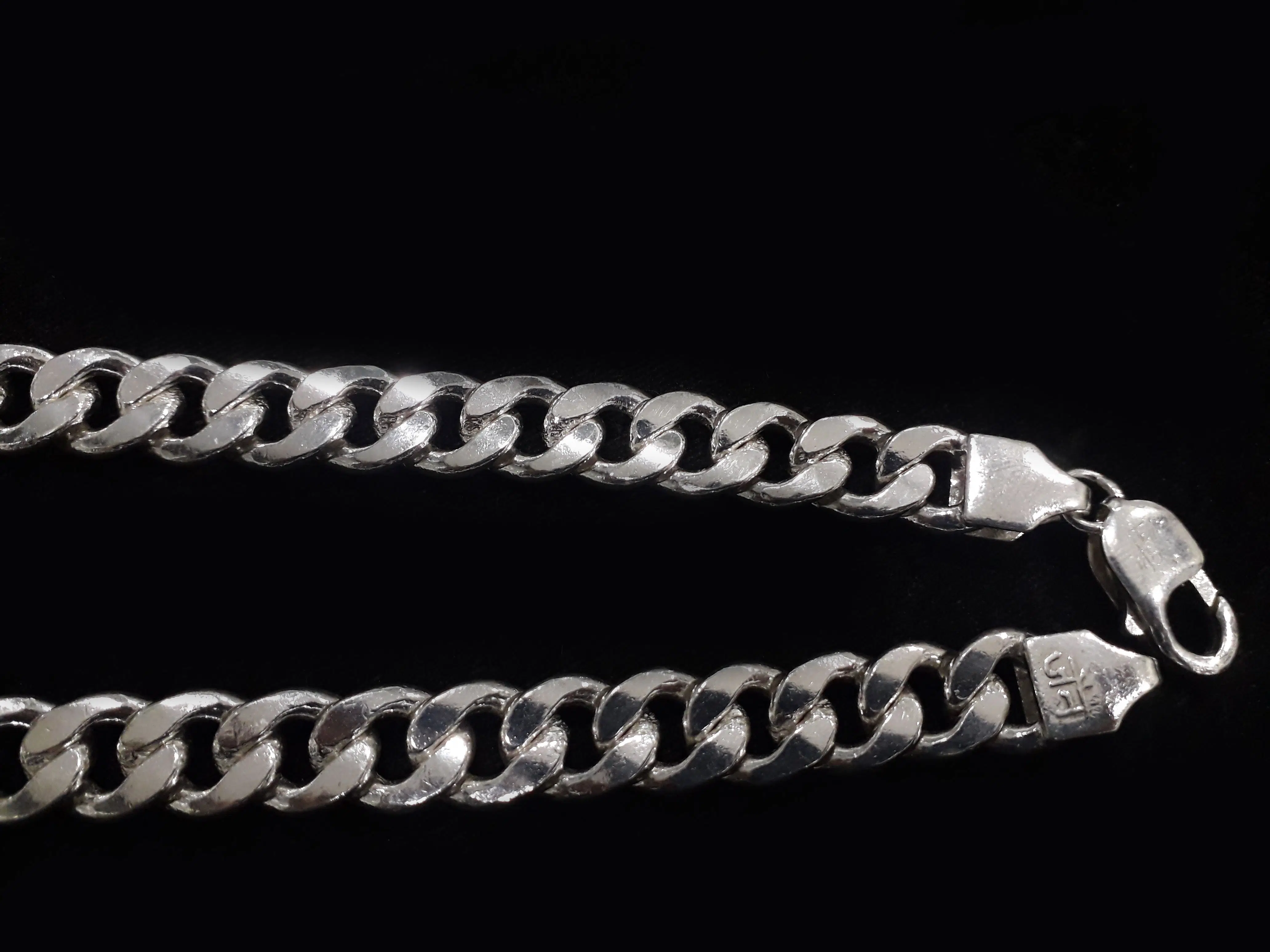 Curb Chain Design | Silver Chain For Men's Silveradda