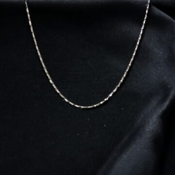 925 Sterling Silver Chain | Dapped Bar Design