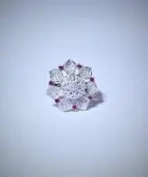 Silver spinner ring