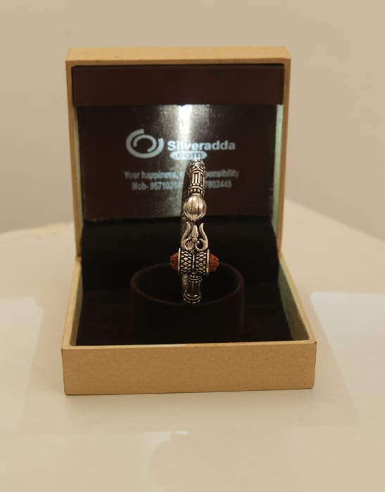 Pure 925 Sterling Silver Handmade Customized Lord Shiva Trident Trishul Bangle  Bracelet Kada With Rudraksha Unisex Gifting Jewelry Nsk352 - Etsy