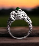 Lord Ganesh Silver Ring, Ganesha 925 Sterling Silver Ring