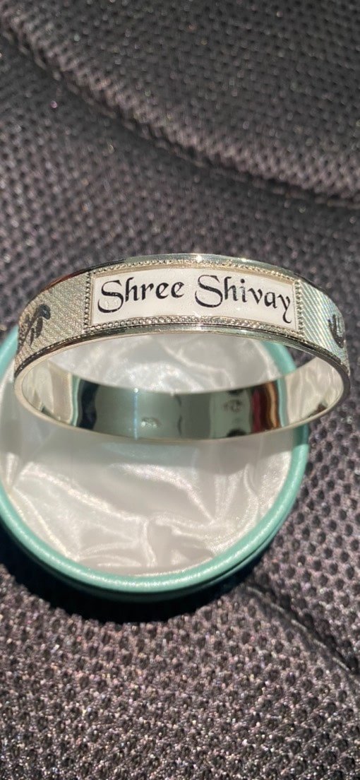 Silver kada sale name design