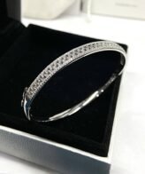 Girlish Silver Kada | 925 Silver Diamond Kada Bracelet For Women | Silveradda