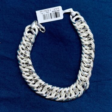 Pure Silver Bracelet For Men | 925 Silver Heavy Look Bracelet For Men | Silveradda