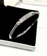 Silver Kada For Women's | Cartier With Girlish 925 Stone Kada | Silveradda