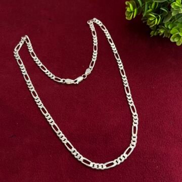 Sterling Silver Figaro Chain For Men & Boys
