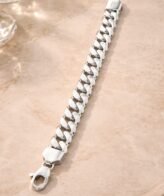 Silver Curb Bracelet For Men's | Heavy Weight Bracelet