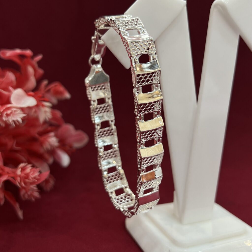 Amethyst Natural Gemstone Silver Bracelet – Silverhub Jewelry