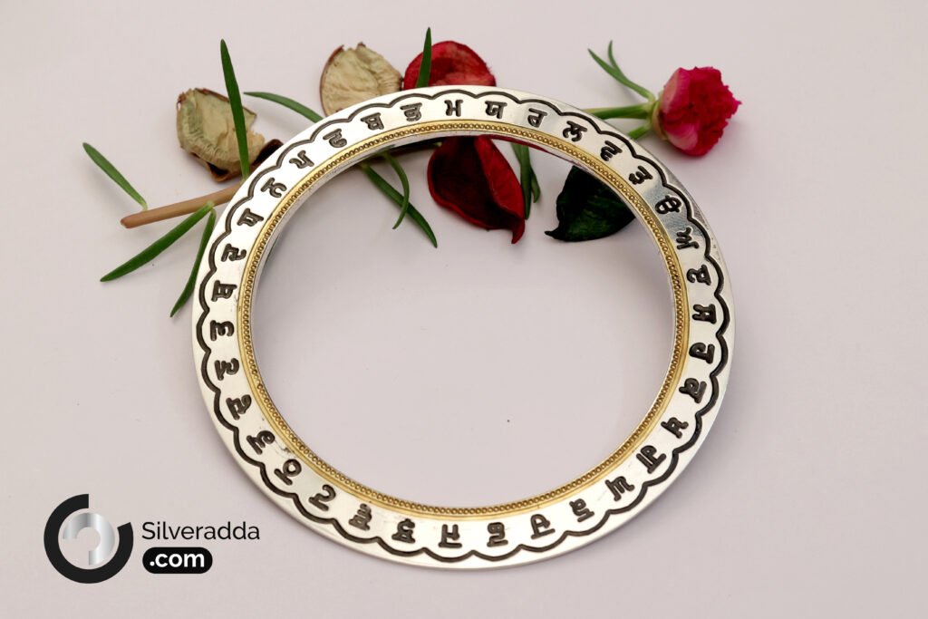 punjabi silver kada for men