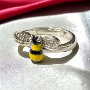 925 Sterling Silver Bee Adjustable Rings for Women and Girls | Silveradda