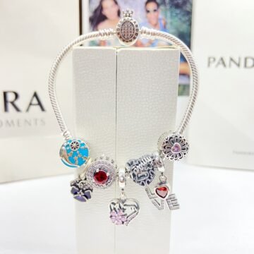 Pandora Bracelets For Women | Silver Bracelet Mom Heart Charms | Silveradda