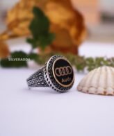 Stylish Audi Design 925 Silver Ring for Men