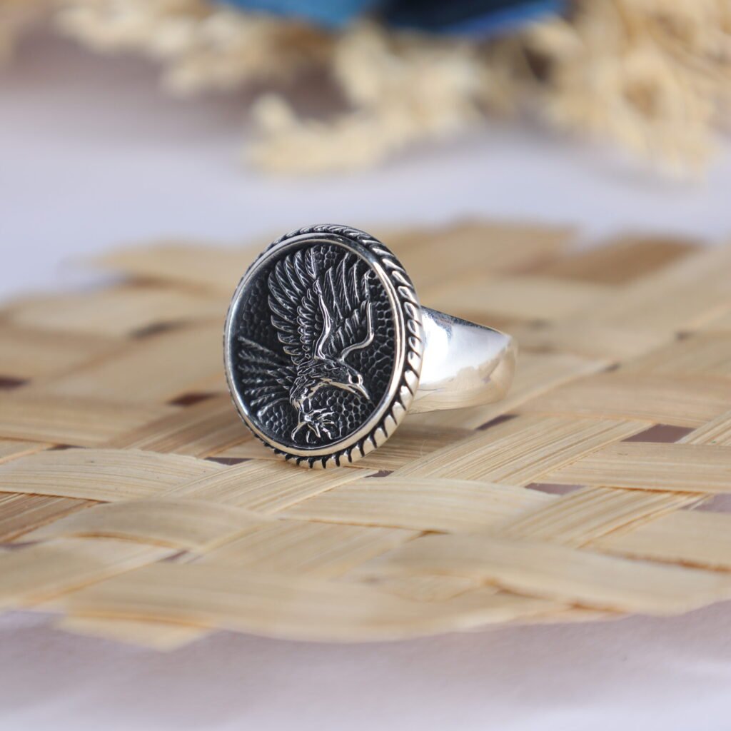 mens silver rings