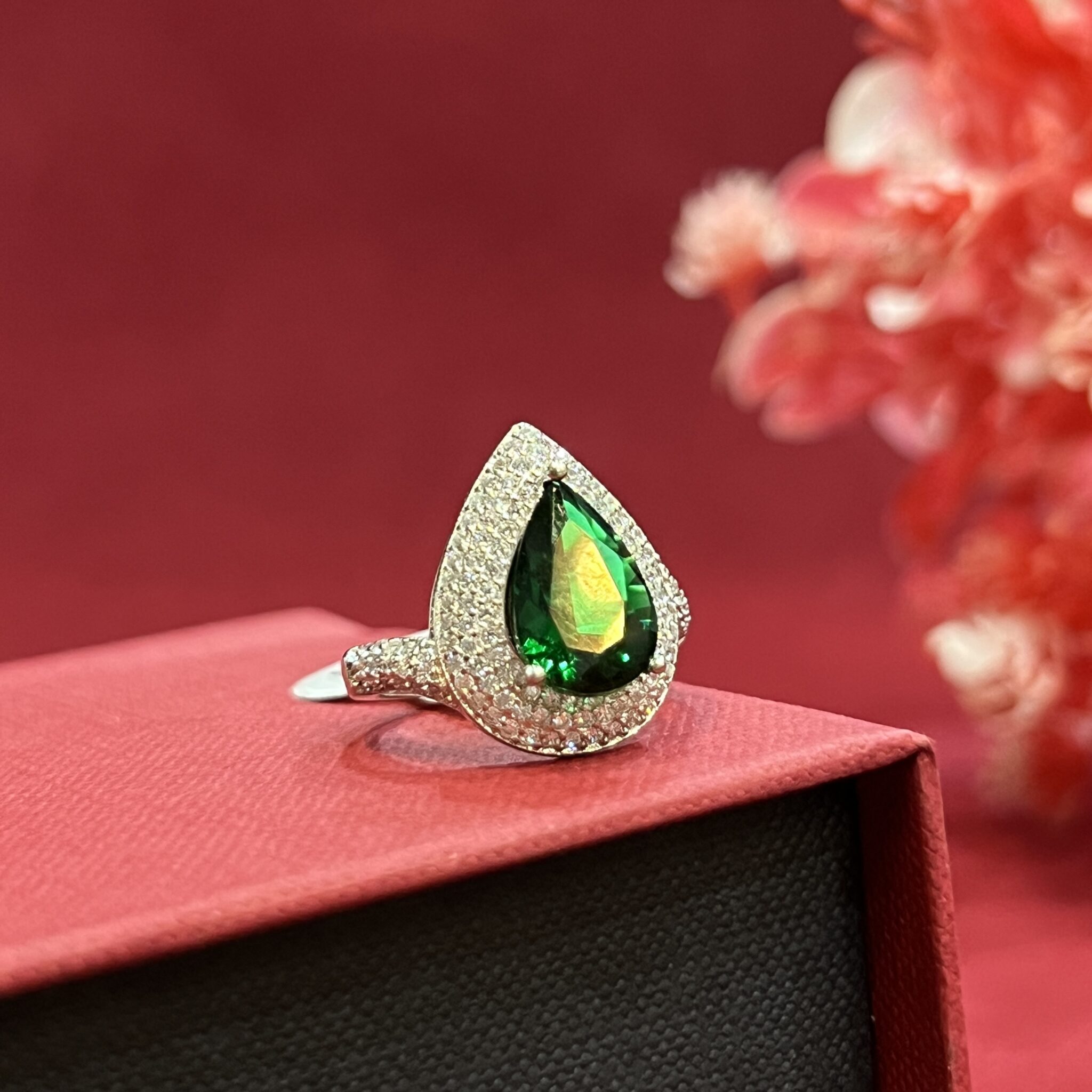 925 Designer Silver Ring With Semi-Precious Stone – SilverStore.in
