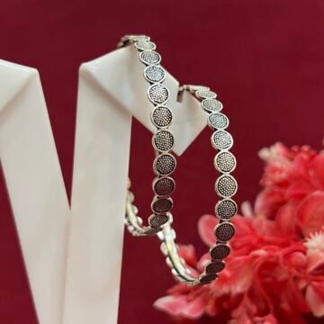 girlish silver bangles