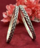 womens silver bangles