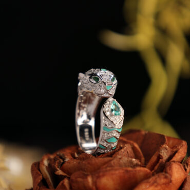Men's Statement Ring Natural Diamonds & Gemstone in Solid Silver | JFM – J  F M
