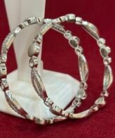 girlish silver bangles