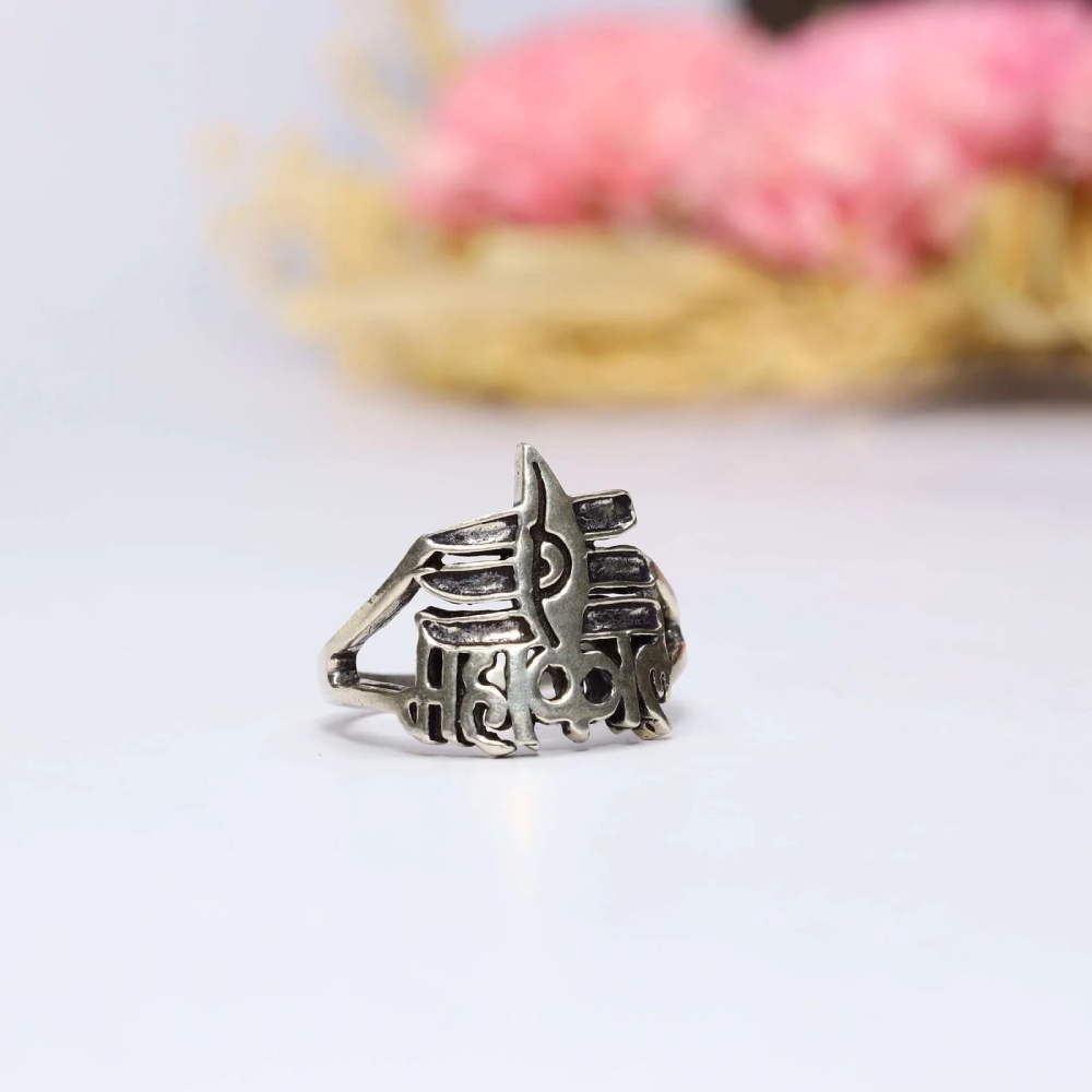 New creation 925 Silver Ring with Lord Shiva,Trishul,Damru,Nandi,  Shesnag,Navgrah,Shriyantra All in one Precious look,attracts everyone  Unique... | By Payal JewellersFacebook