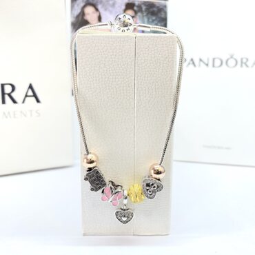 Silver Pandora Bracelet For Women's | Butterfly With Heart Charms Bracelet | Silveradda