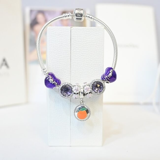 Silver mom pandora bracelet for girls