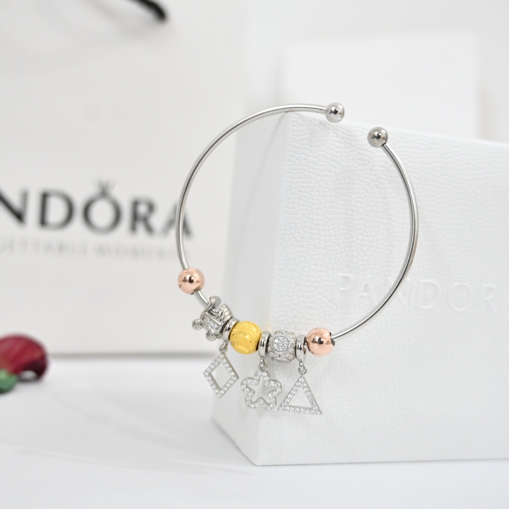 Buy Silver & Pink Bracelets & Bangles for Women by Crunchy Fashion Online |  Ajio.com