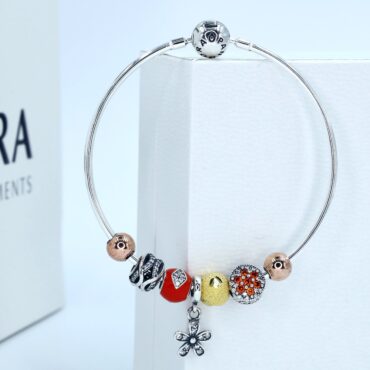 Silver pandora for girls bracelet
