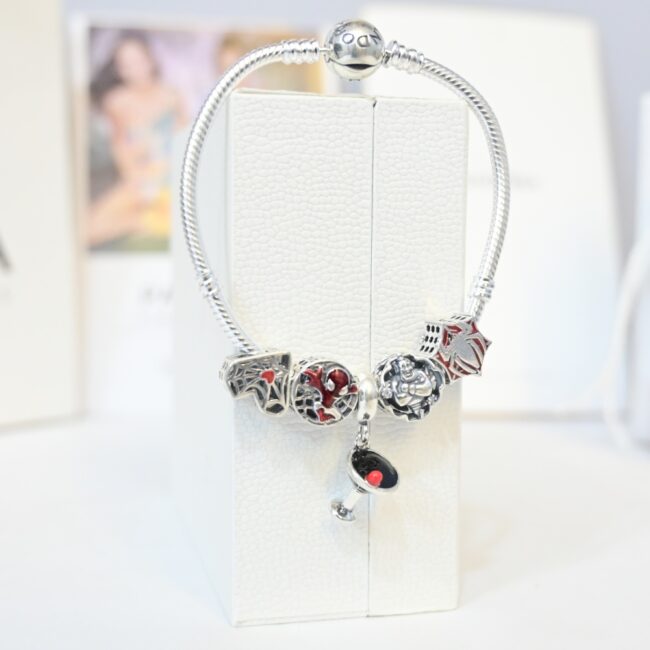 silver spiderman pandora bracelet for girls