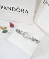 silver pandora heart diamond watch for womens
