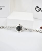 Silver White Diamond Watch For Womens