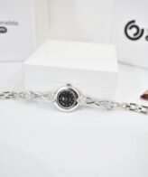 Silver White Diamond Watch For Womens