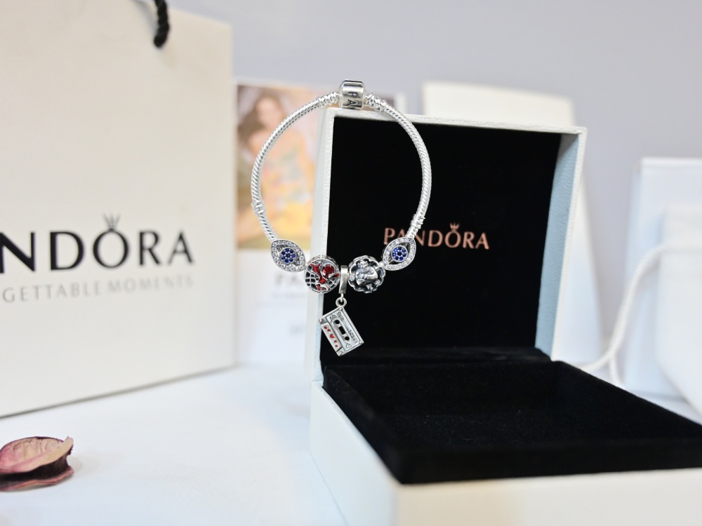 DIY Pandora Personality Drop Oil Devil's Eye Bracelet Life Tree Stainless  Steel Bracelet for Women Girls Jewelry - AliExpress