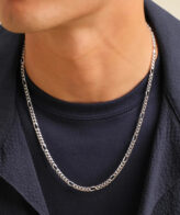 Figaro Silver Chain For Men's