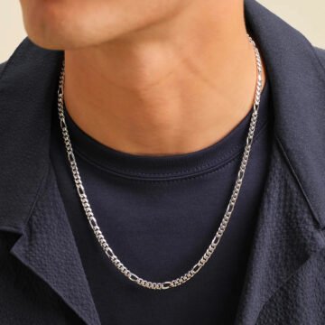 Figaro Silver Chain For Men's
