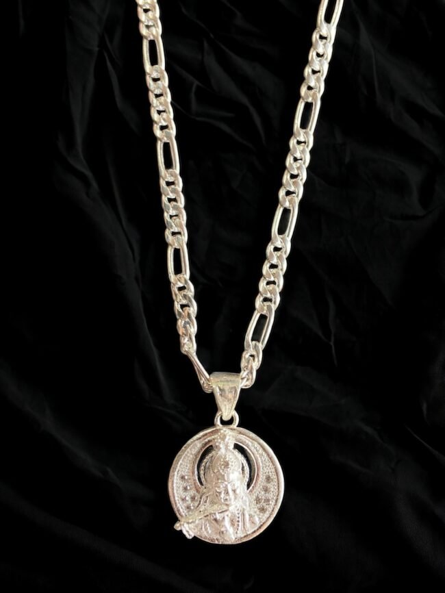 Lord Krishna Silver Pendant | 925 Silver Pendant | Silveradda