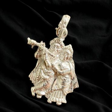 Radha Krishna Silver Pendant | 925 Silver Pendant | Silveradda