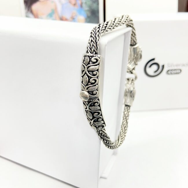 Silver Bracelet For Mens | 925 Silver Dragon Design Bracelet For Men | Silveradda