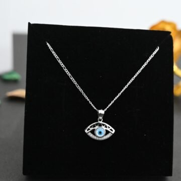 Silver Evil Eye Necklace For Womens | 925 Silver Chain Pendant