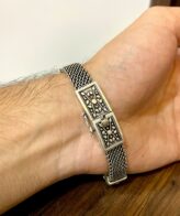 Silver Bracelet For Men's | 925 Silver Heavy Antique Lock