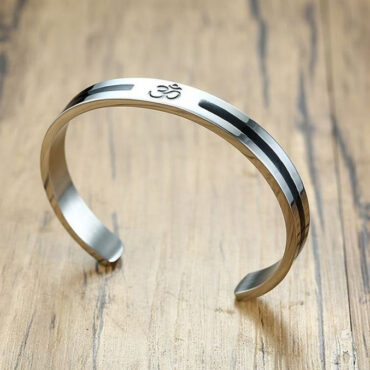 Adjustable Pure Silver Kada Bracelet for Men and Women | Silveradda