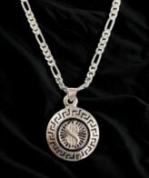 Pure Silver Dollar Pendant | 925 Silver Pendant For Men's | Silveradda